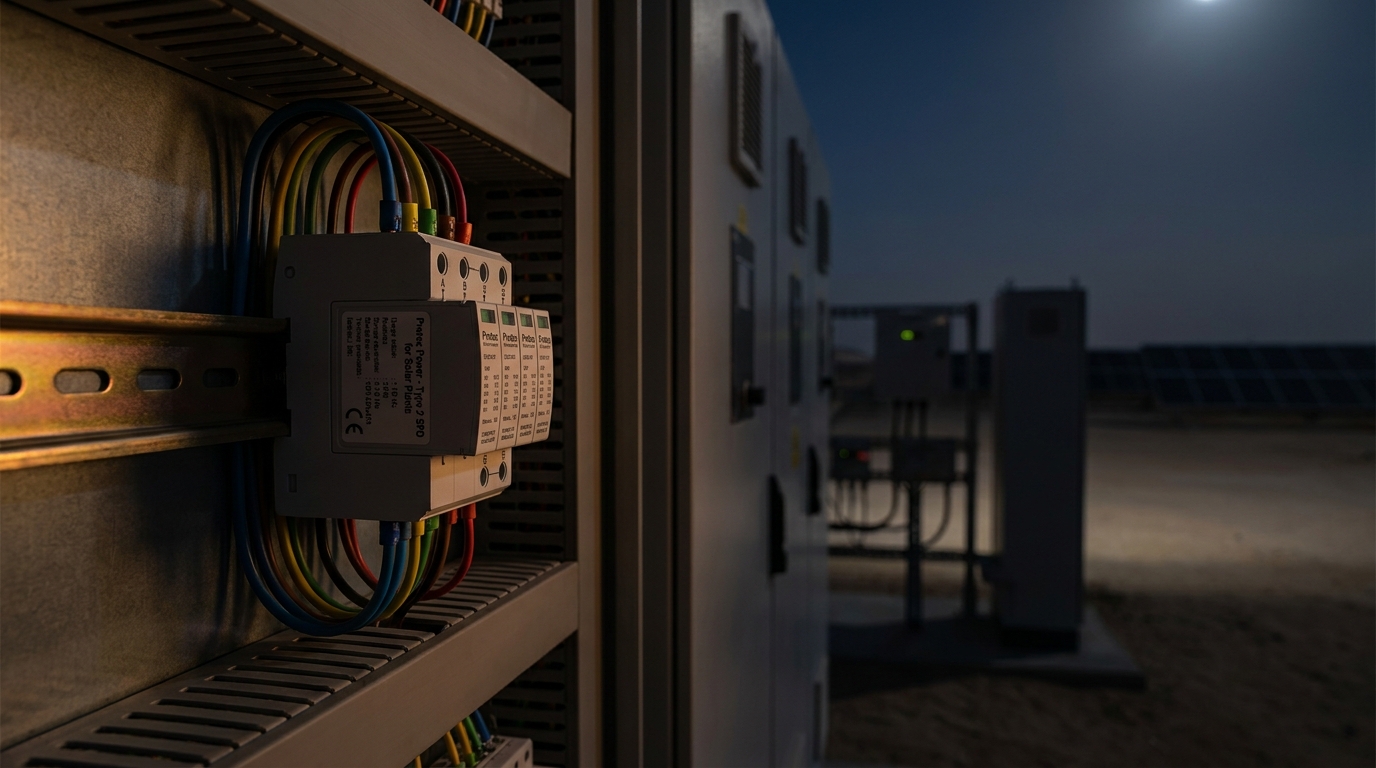 Dubai Type 2 SPD for Solar Plants: Selection, Design, and Installation Guide