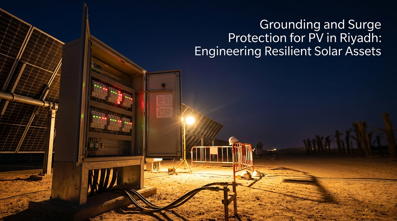 Grounding and Surge Protection for PV in Riyadh: Engineering Resilient Solar Assets
