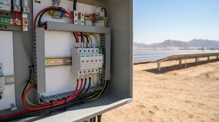 Optimizing PV Safety: Selecting the Right UAE Type 2 SPD for Solar Plants