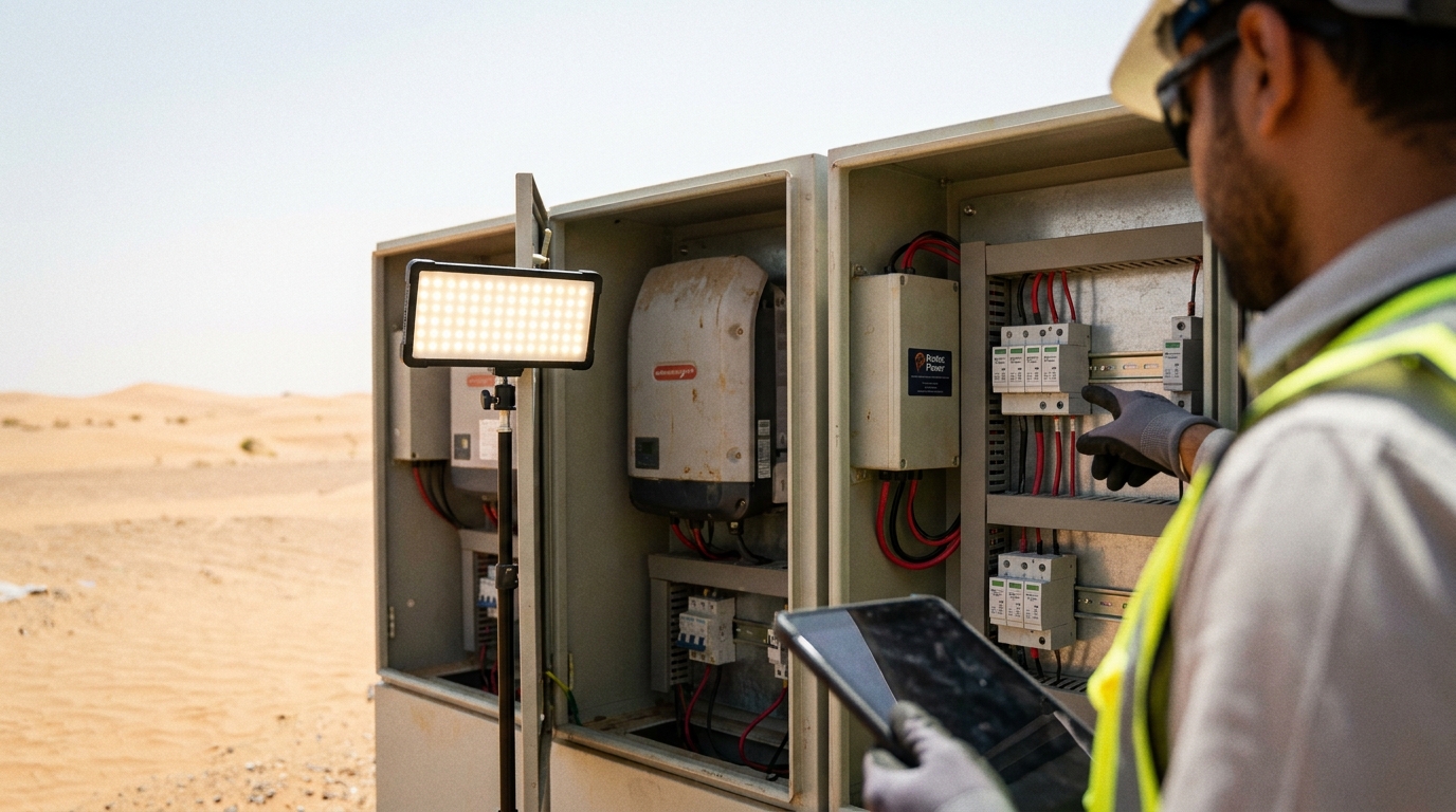 Optimizing Solar Reliability: Choosing the Right PV Inverter SPD in Saudi Arabia