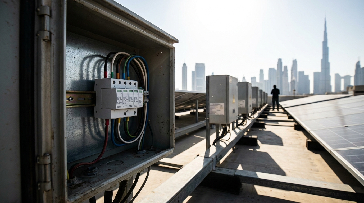 Rooftop Solar Surge Protection in Dubai: Engineering Guide for PV & Power Systems