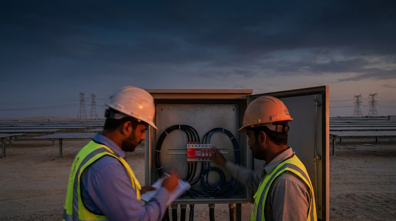 Selecting the Right DIN Rail SPD for PV Systems in Abu Dhabi: A Comprehensive Technical Guide