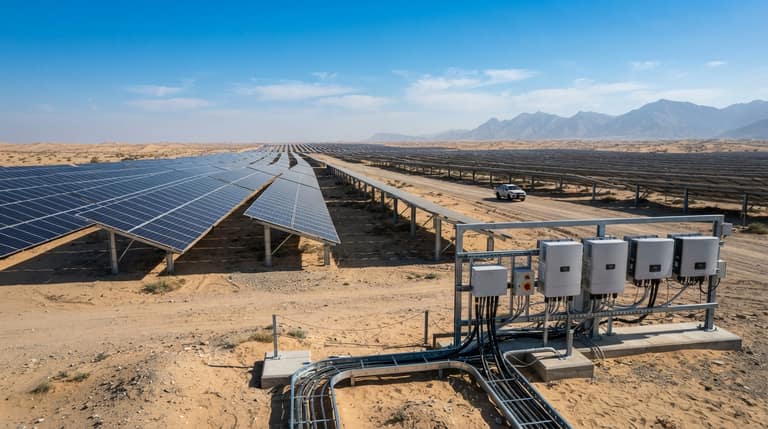 Selecting the Right UAE Utility-Scale Solar SPD: Protecting 1500V PV Systems in Desert Climates