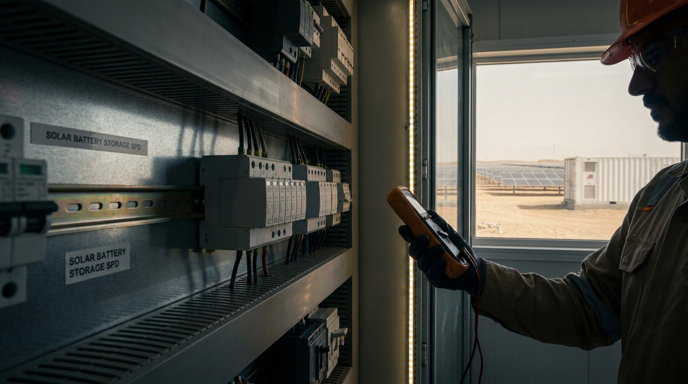 Solar Battery Storage SPD in Riyadh: Protecting BESS and PV Systems in Extreme Environments