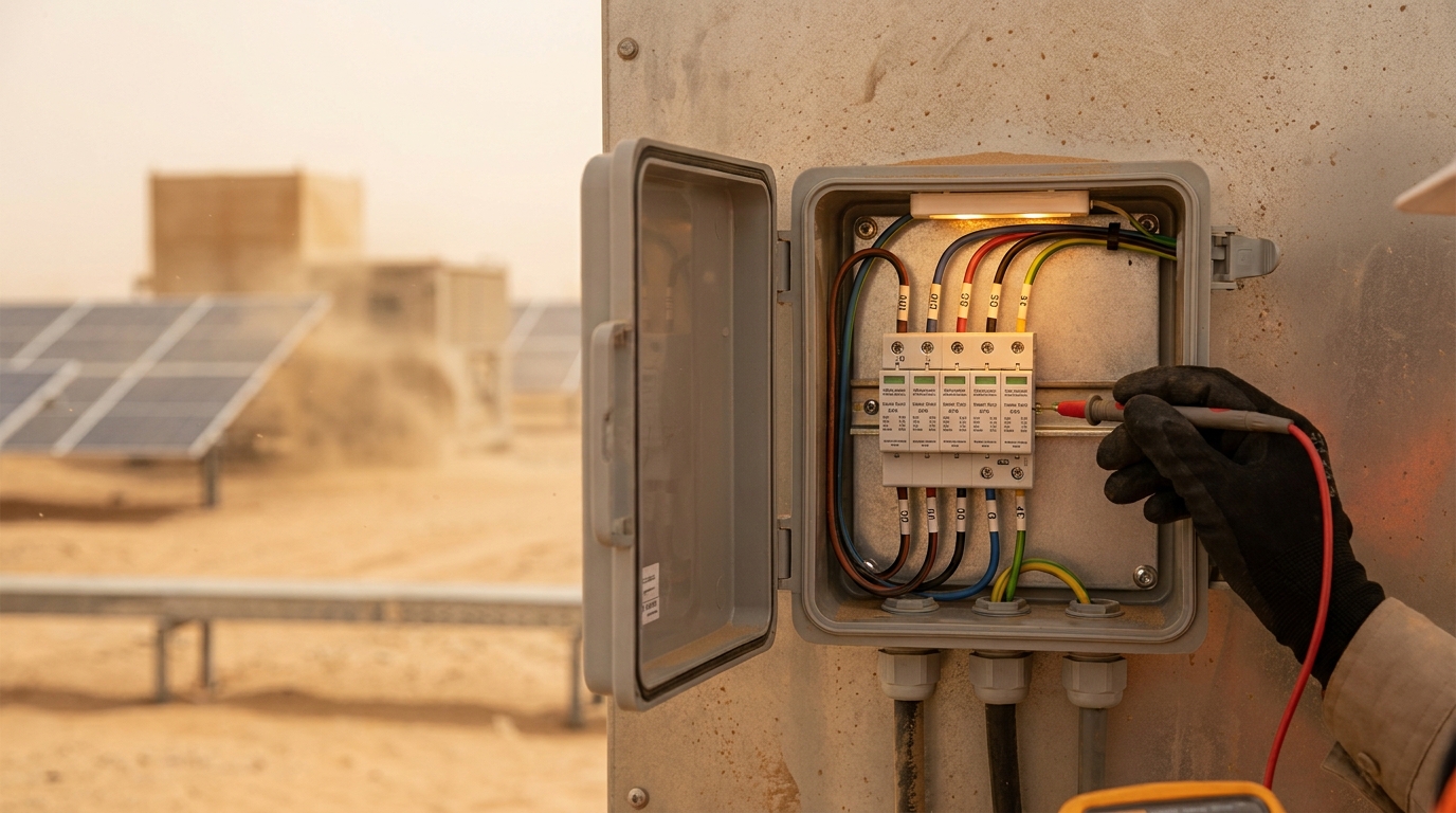 Solar EPC Surge Protection Guide in Saudi Arabia: Safeguarding PV, BESS, and EV Infrastructure